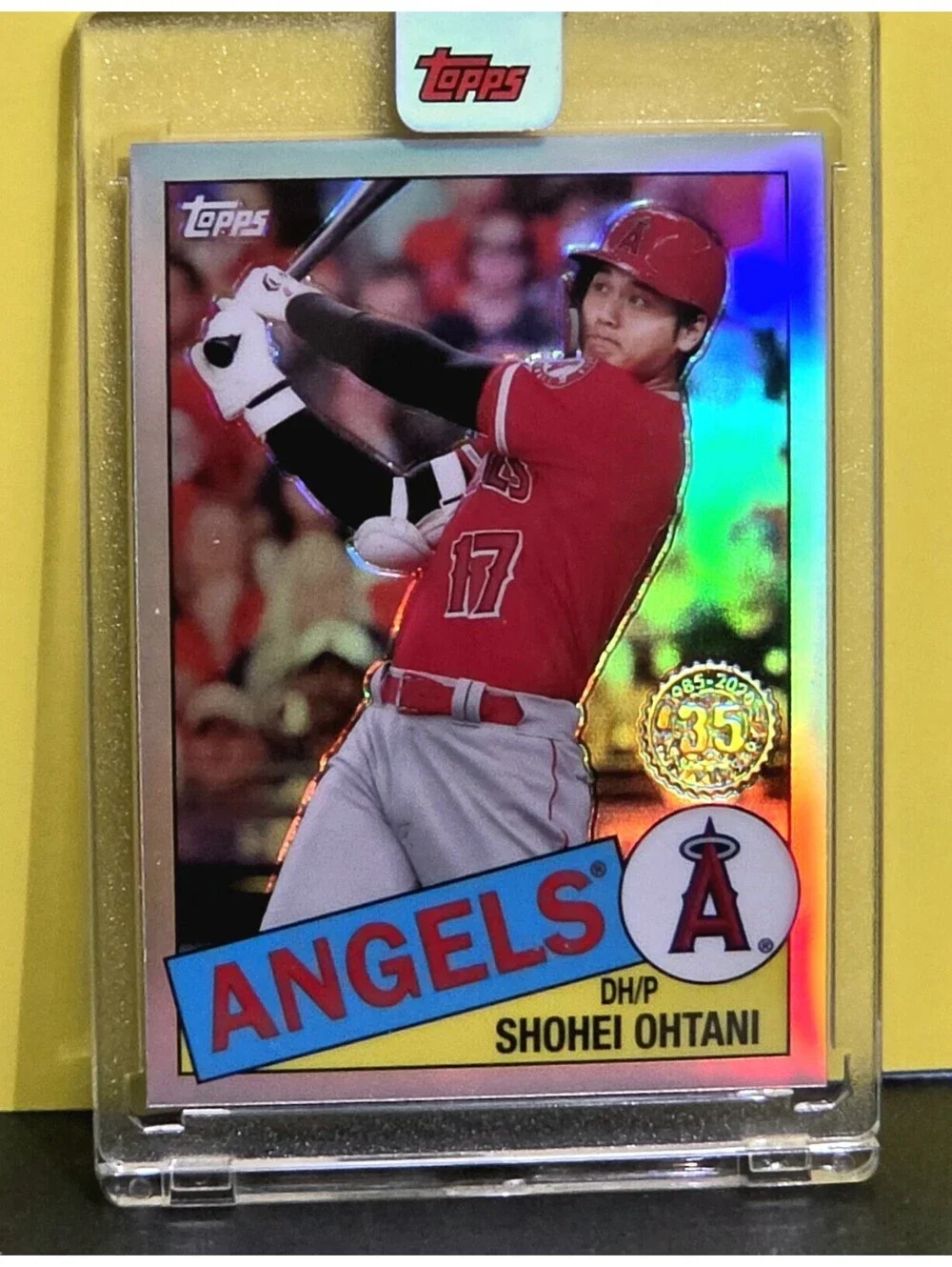 Shohei Ohtani COLLECTORS REFRACTOR CARD - SP ANGELS/DODGERS Encased Sealed ⚾
